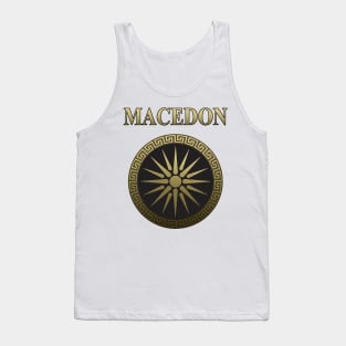 Ancient Macedon Shield Alexander the Great Tank Top